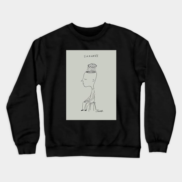 Sadness Crewneck Sweatshirt by Loui Jover 